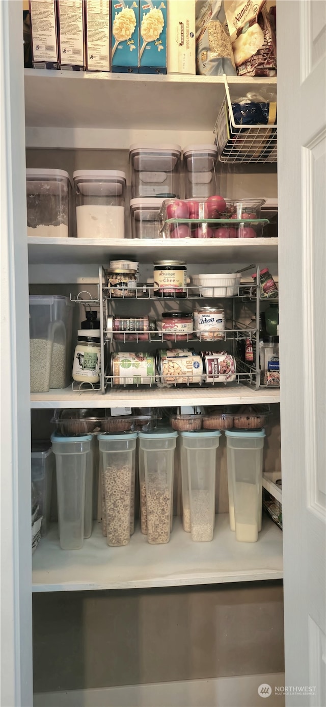 view of pantry