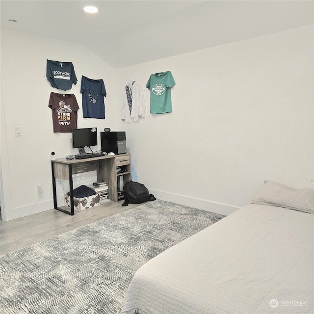 bedroom featuring hardwood / wood-style floors