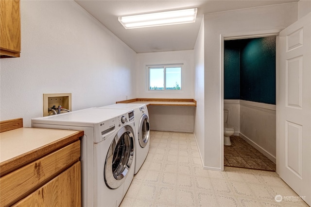 laundry area featuring washer and dryer