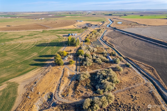 aerial view featuring a rural view