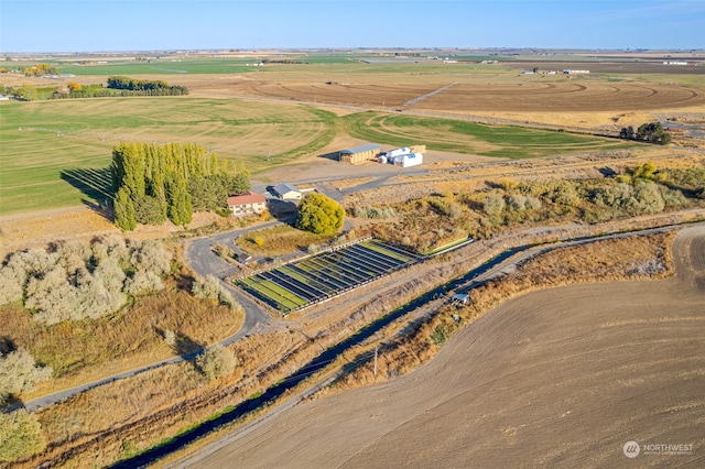 bird's eye view featuring a rural view