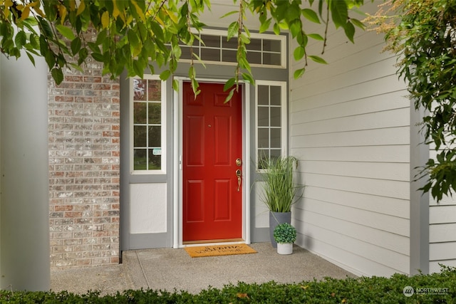 view of property entrance