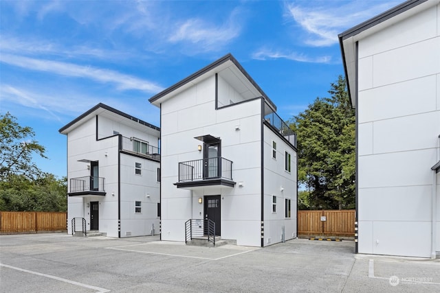 exterior space with a balcony