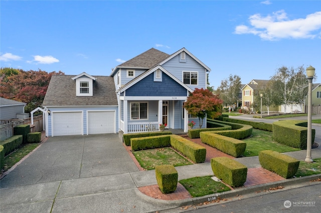 view of front of home with covered porch