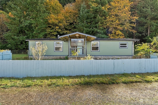 view of manufactured / mobile home