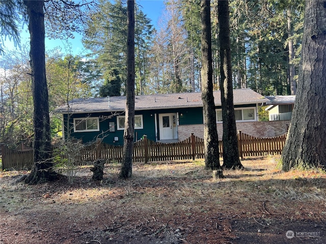 view of ranch-style home