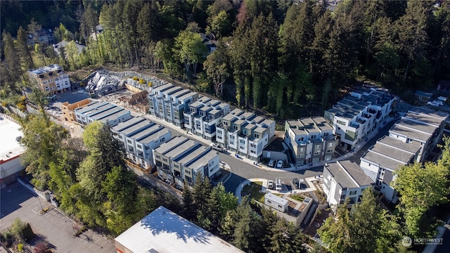 drone / aerial view featuring a residential view