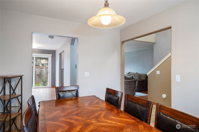 view of dining room