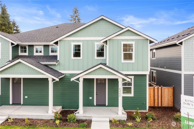 craftsman-style house featuring a porch