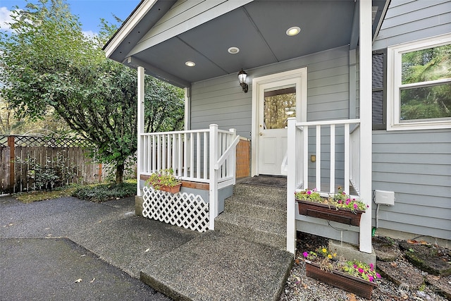 view of entrance to property