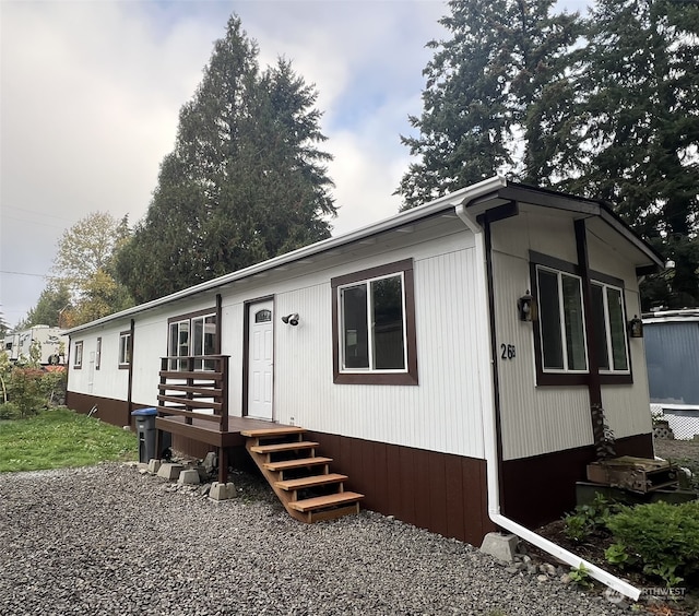 view of manufactured / mobile home