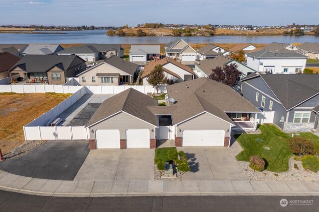 1300 W Marina Dr Unit 34, Moses Lake, WA 98837 - aerial view of residential area with a nearby body of water