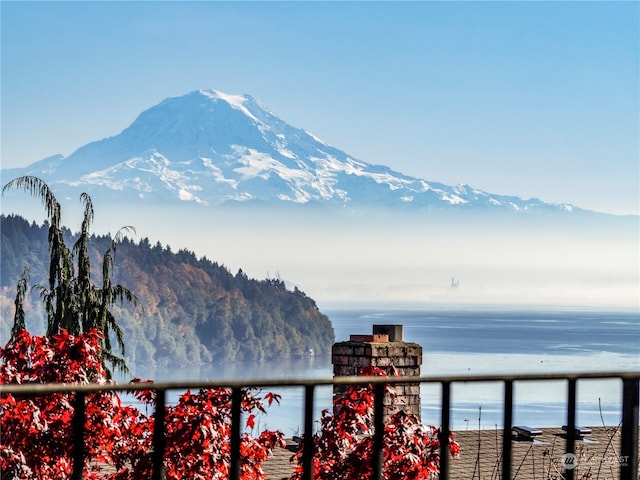 property view of mountains with a water view