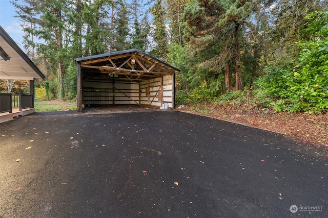 view of outdoor structure