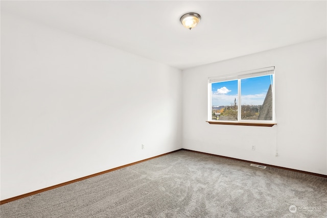 view of carpeted empty room