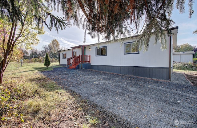 view of manufactured / mobile home