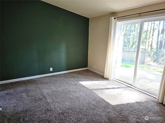 unfurnished room with carpet flooring