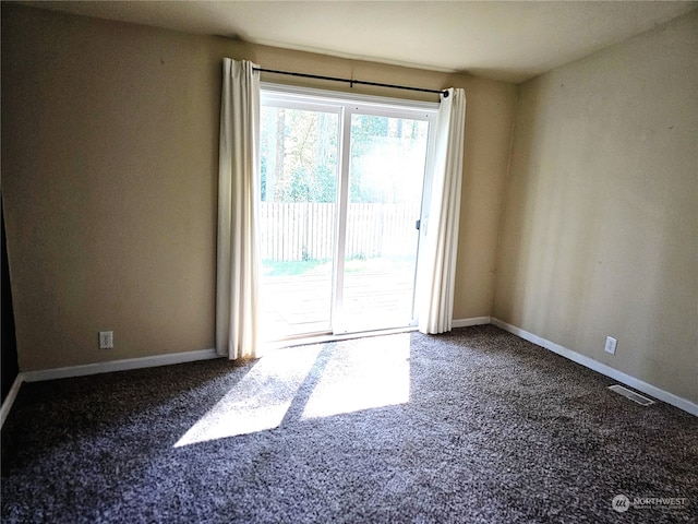 empty room featuring carpet floors