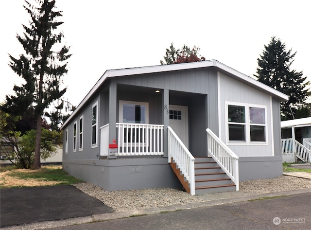 view of manufactured / mobile home