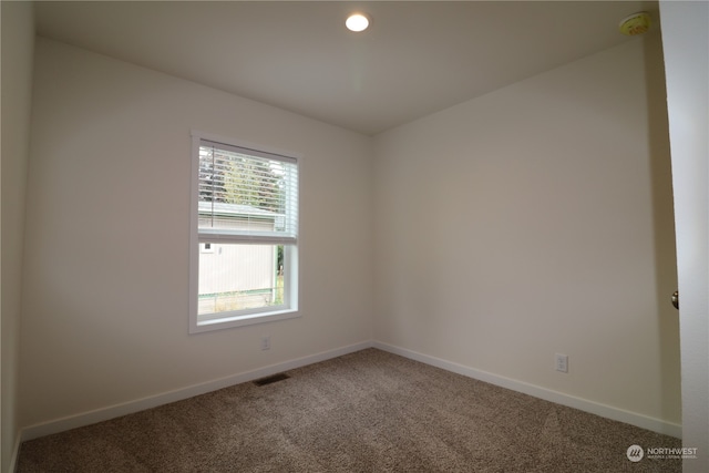 view of carpeted empty room