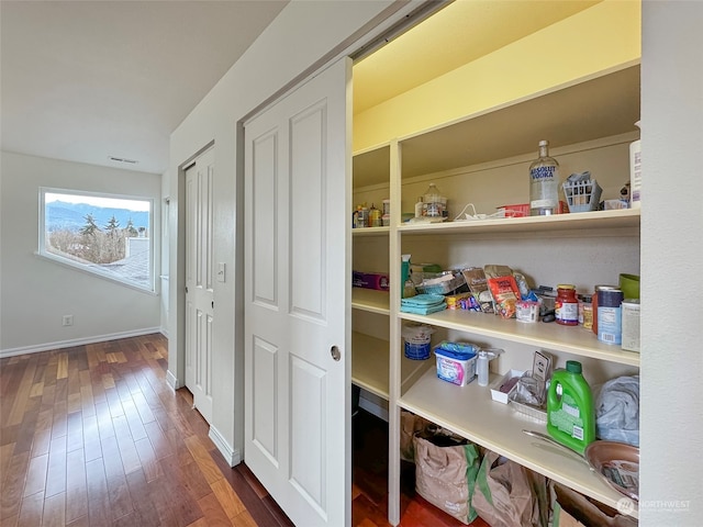 view of pantry