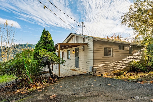 view of front of home