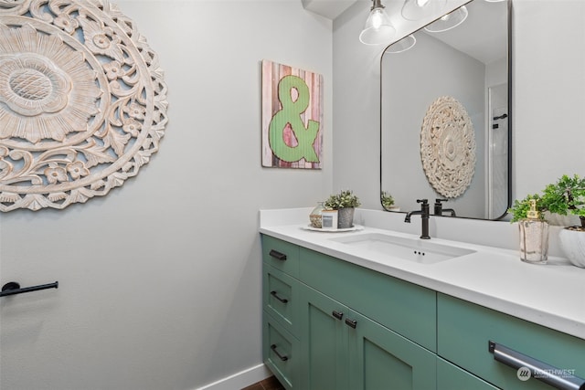 bathroom with vanity