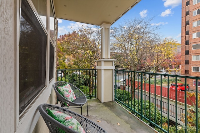 view of balcony