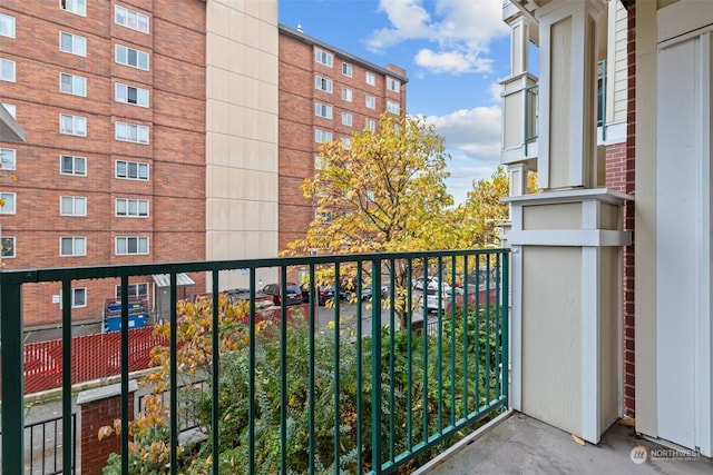 view of balcony