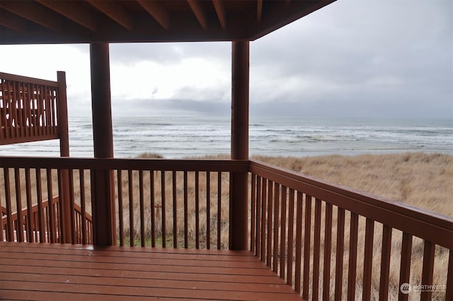 1399 Ocean Shores Blvd SW Unit 2N-E, Ocean Shores, WA 98569 - wooden terrace with a water view