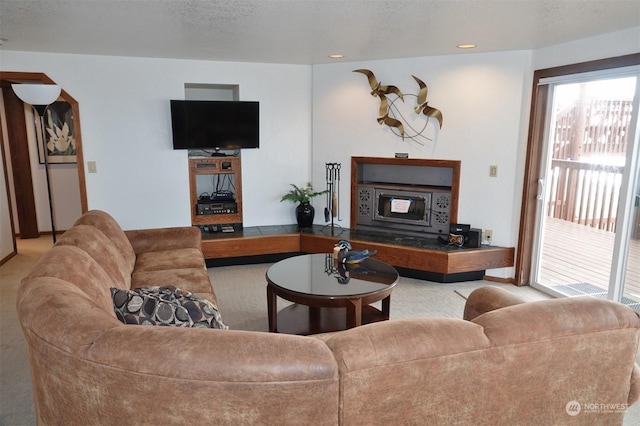 1399 Ocean Shores Blvd SW Unit 2N-E, Ocean Shores, WA 98569 - living room with recessed lighting and carpet floors