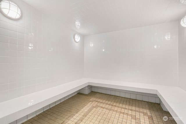 interior space featuring tile patterned floors