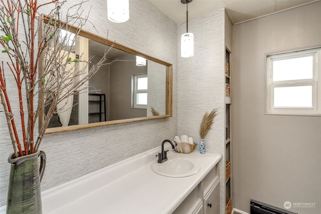 bathroom featuring vanity