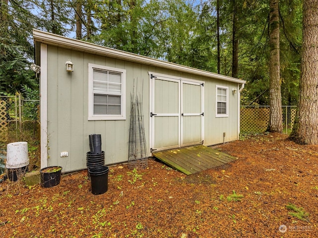 view of outbuilding