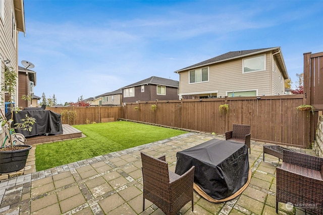 view of patio / terrace with area for grilling