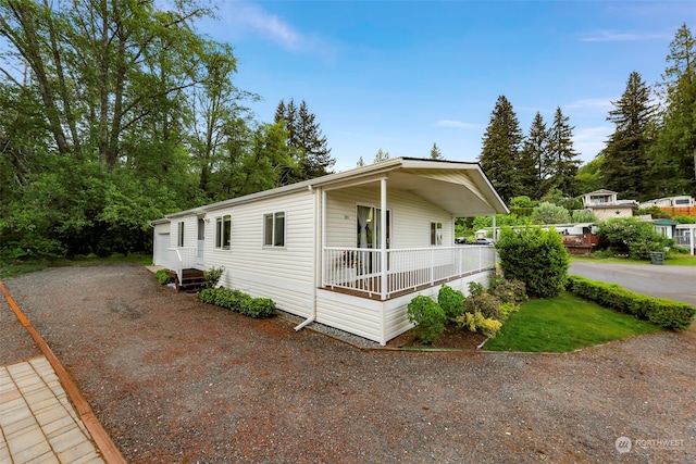 view of manufactured / mobile home