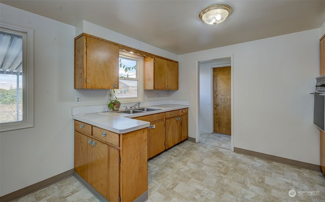 kitchen featuring sink