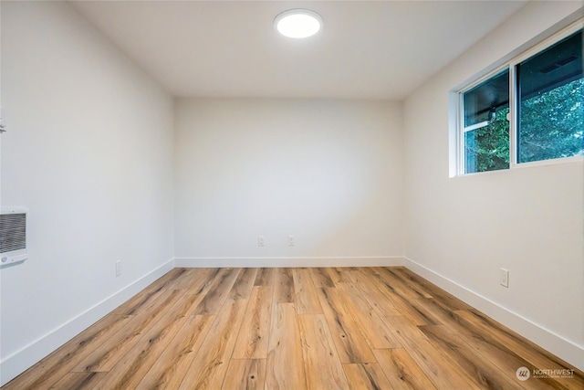 empty room featuring light hardwood / wood-style flooring