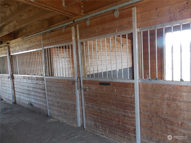 view of horse barn