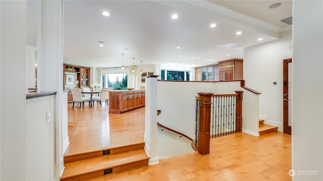 interior space featuring hardwood / wood-style floors