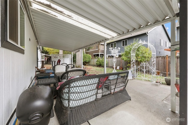 5250 College St SE Unit 18, Lacey, WA 98503 - view of patio / terrace featuring a fenced backyard