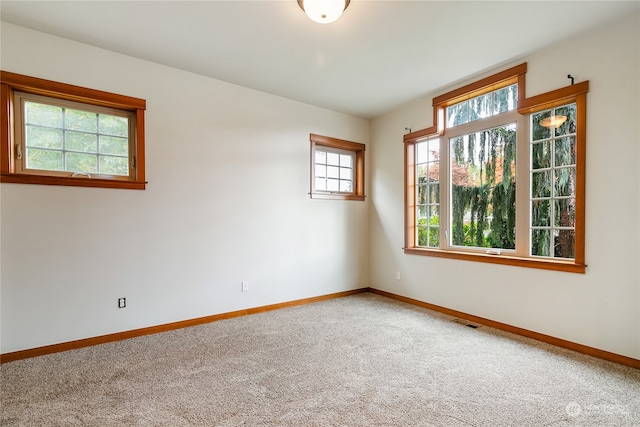 spare room with carpet flooring