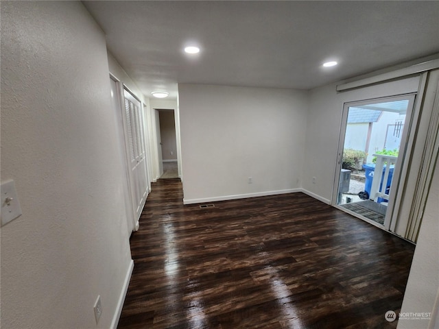 1111 Archwood Dr SW Unit 447, Olympia, WA 98502 - spare room with dark wood finished floors, baseboards, and recessed lighting