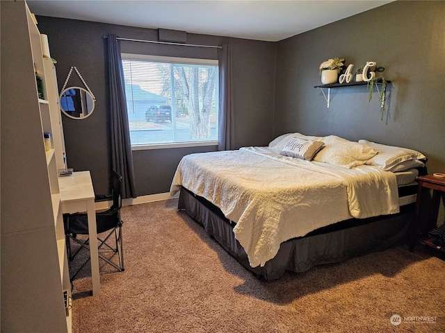 bedroom featuring carpet flooring