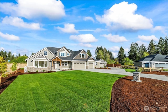 25709 64th Avenue Ct E Unit 7, Graham, WA 98338 - craftsman inspired home featuring concrete driveway and stone siding