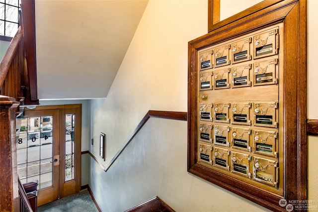 entrance foyer featuring vaulted ceiling