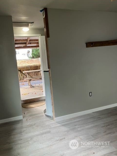 entryway featuring light hardwood / wood-style flooring