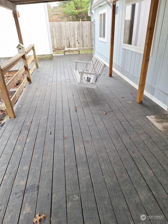 view of deck