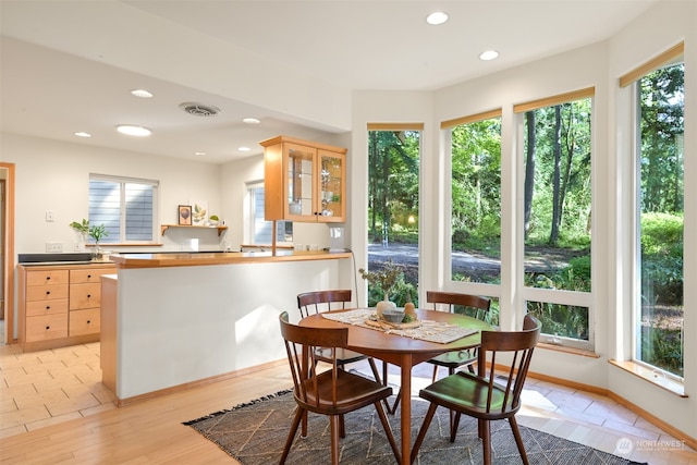 view of sunroom / solarium