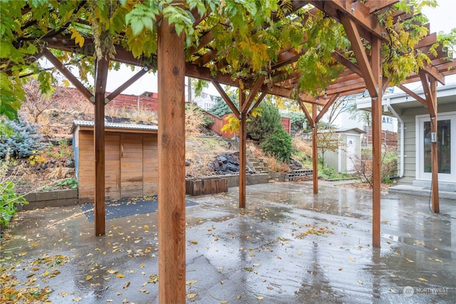 835 S Kiefer Dr, Moses Lake, WA 98837 - view of patio with a pergola